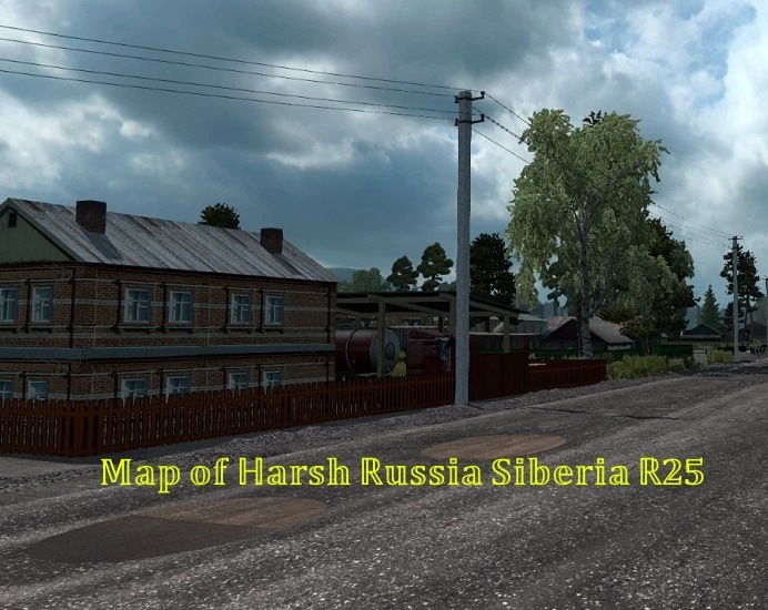 MAP OF HARSH RUSSIA SIBERIA R25 1 45 ETS 2 Mods Ets2 Map Euro Truck