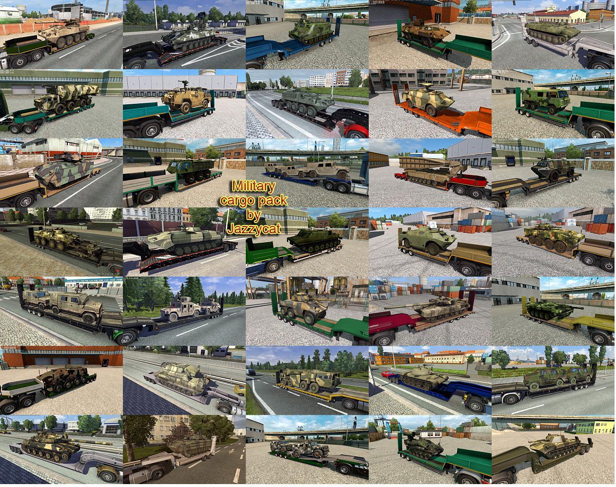 Техника 5 2. Military_Cargo_Pack_by_Jazzycat. Military Cargo Pack v5.6 для ETS 2 (1.44.X). ETS 2 мод Военная техника. Военные грузы для ETS 2.