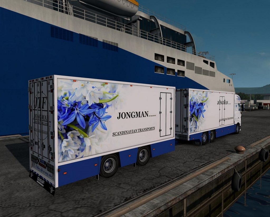 Daf Xf 116 Flower Shuttle Trailer Dx11 136x Ets 2 Mods Ets2 Map Euro Truck Simulator 8202