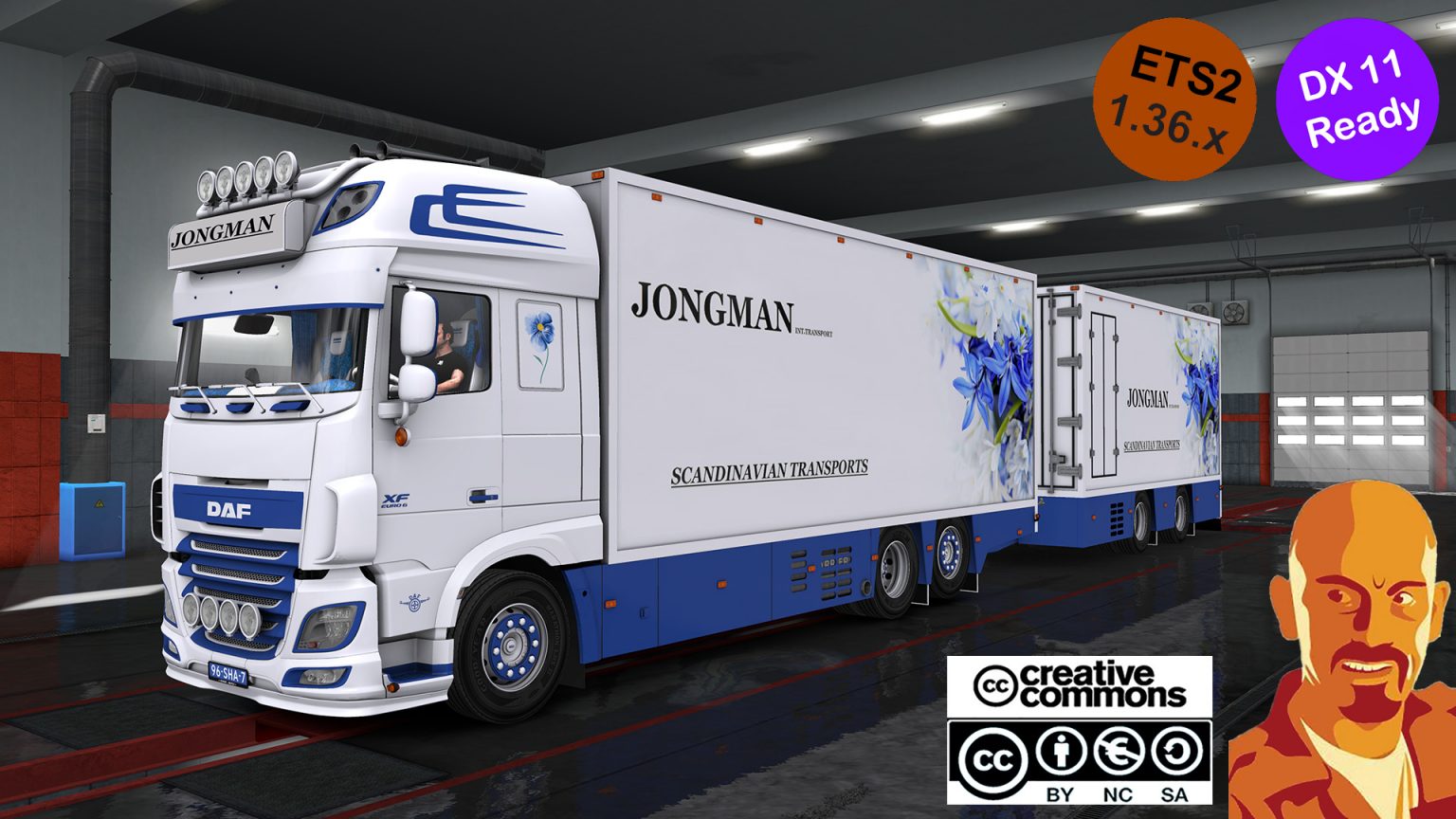 Daf Xf 116 Flower Shuttle Trailer Ets2 136x Dx11 Ets 2 Mods Ets2 7668