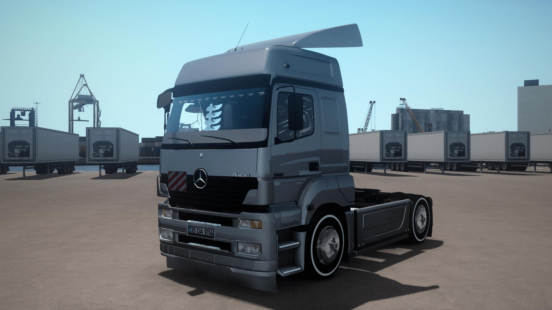 ets 2 интерьер mercedes mp4