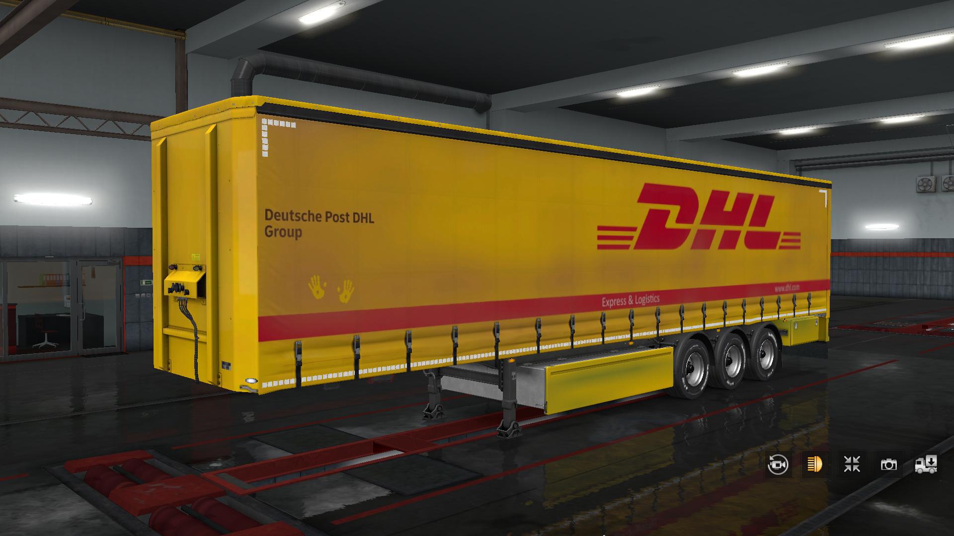 Add trailer. Прицеп ДХЛ. Trailer DHL. DHL прицеп. Грязный скин прицепа Вилтон етс 2.