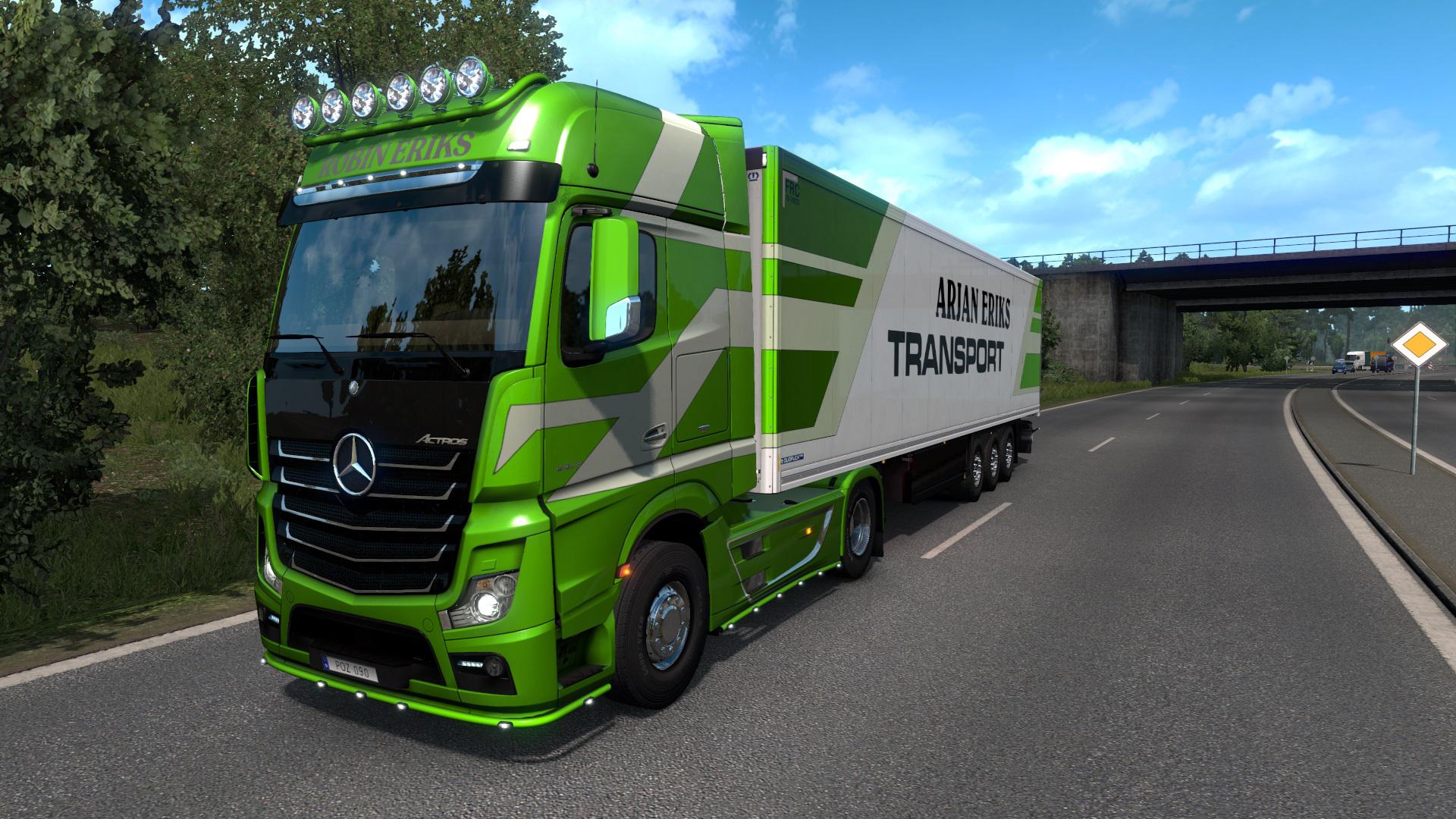 ets 2 интерьер mercedes mp4