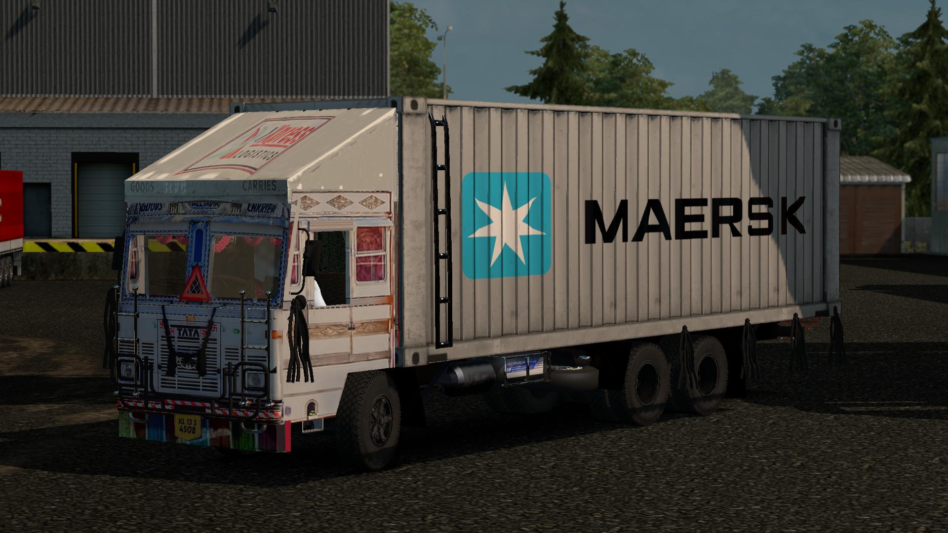 TATA 1615 CONTAINER TRUCK MOD ETS2 V2.1 - ETS 2 mods, Ets2 map, Euro