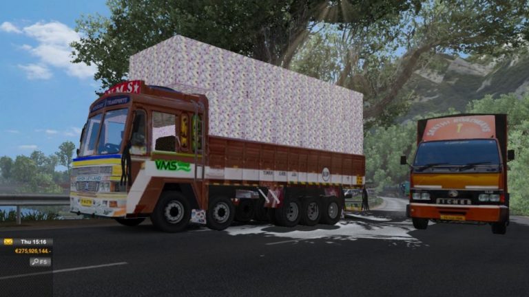 ETS 2 Ashok LeyLand Lorry (16 Wheels) Lorry  ETS 2 mods, Ets2 map