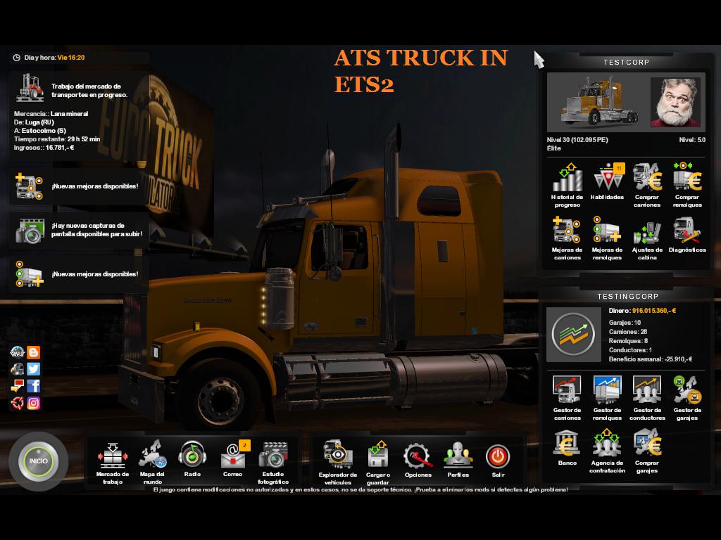 Етс атс. ATS Mods. Антенна на грузовик мод для American Truck Simulator. Например грузовик. American Truck Simulator моды Volvo f800.