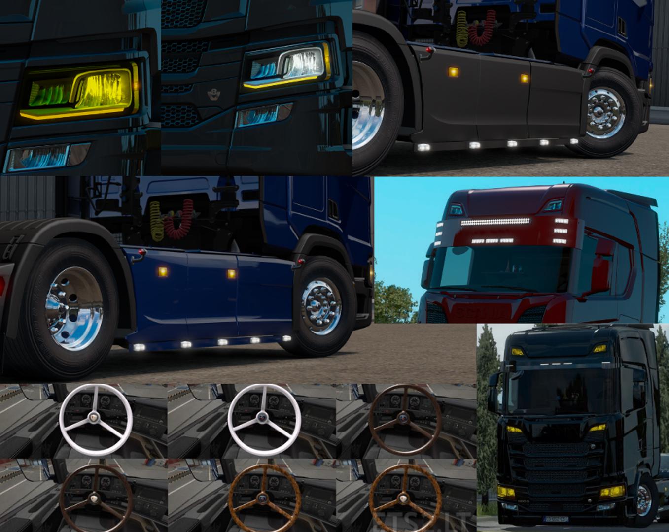 Pack d'accessoires BKC pour Scania 1.40 ETS2 - ETS2 Mod