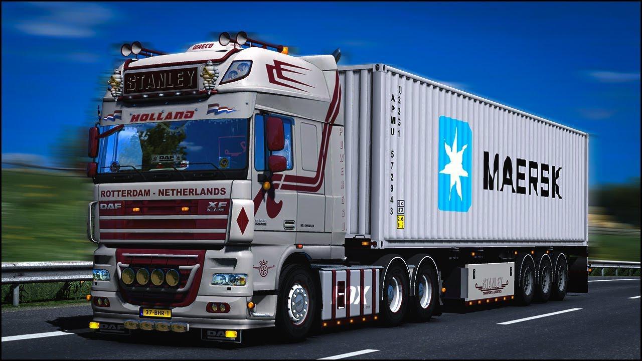 Daf Xf 105 By Stanley Updated V17 Ets 2 Mods Ets2 Map Euro Truck Simulator 2 Mods Download 6725