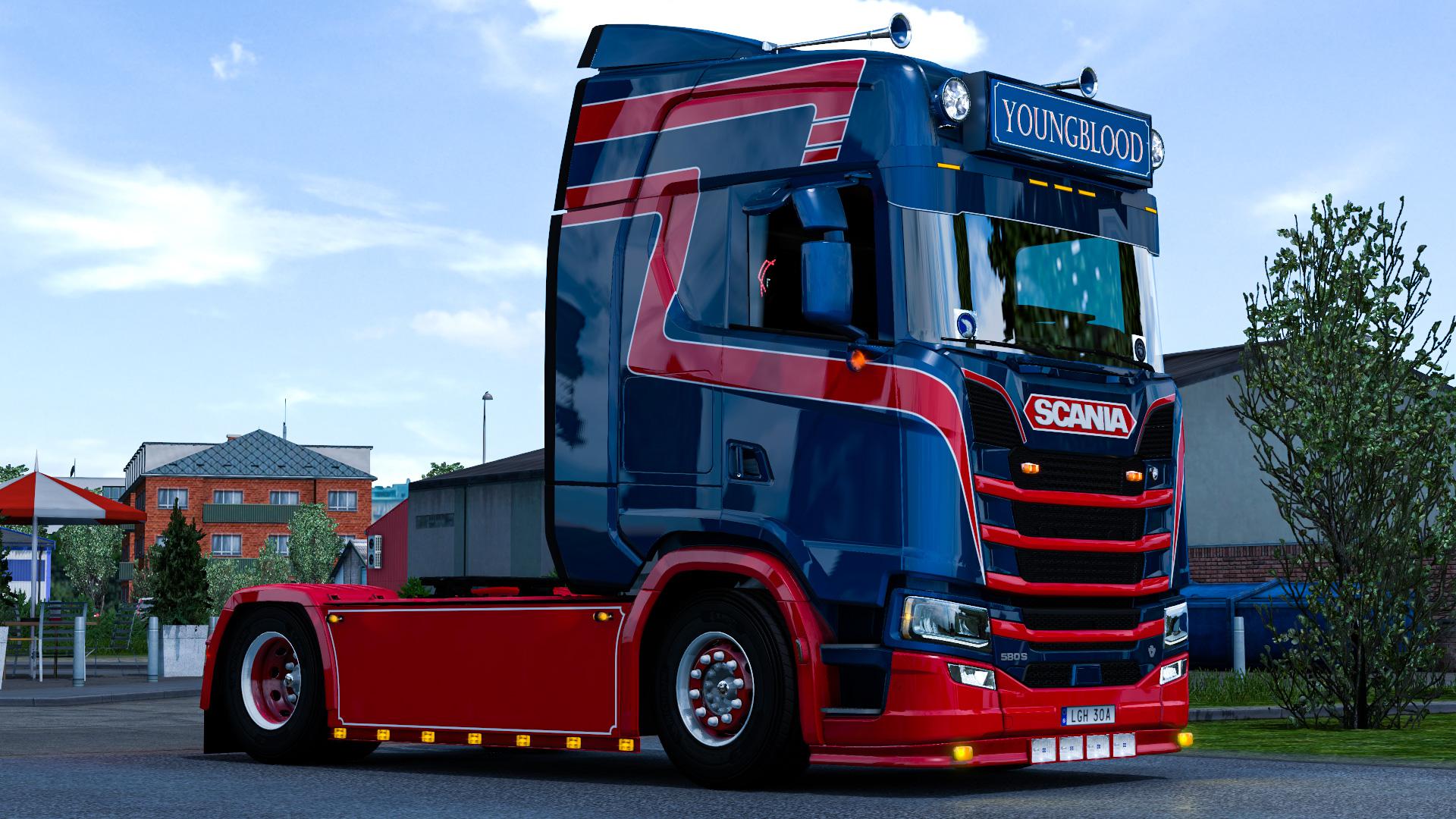 DUTCH STYLE METALLIC SKIN FOR SCANIA S V1.0 - ETS 2 mods, Ets2 map