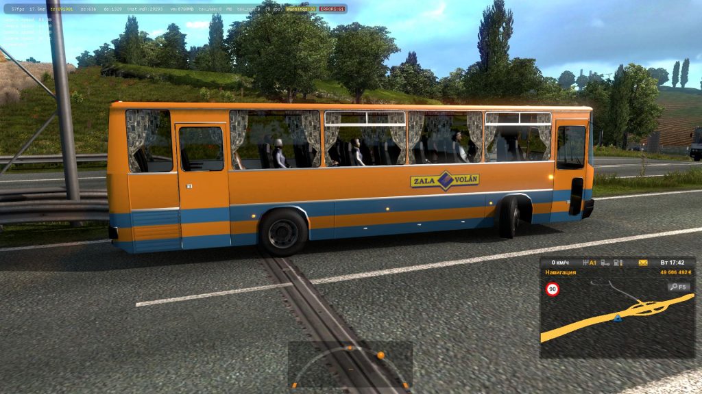 HUNGARIAN BUSES IKARUS 255,260 IN TRAFFIC ETS2 1.38.X - ETS 2 mods ...