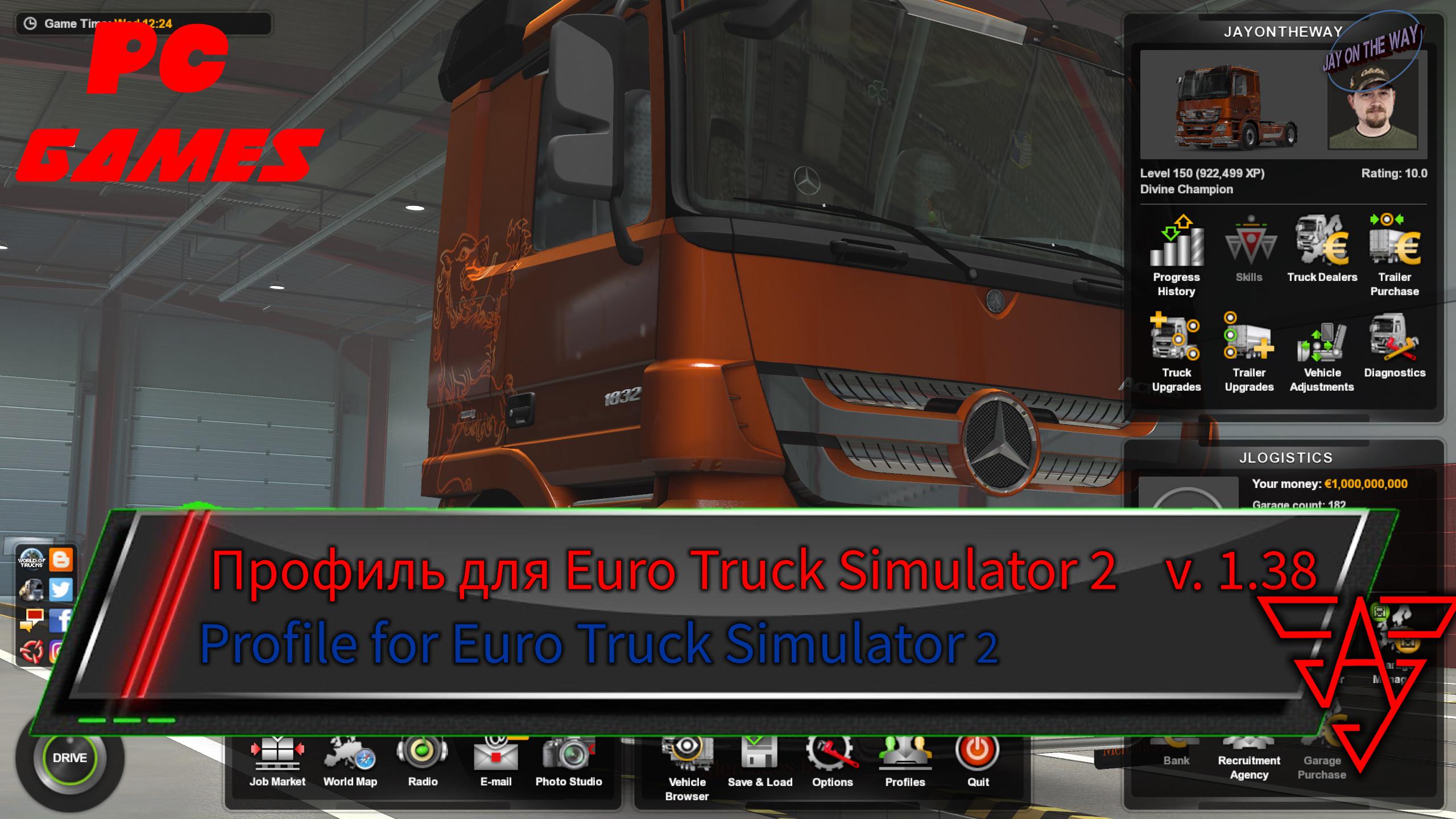 как скачать читы на деньги и уровень для euro truck simulator 2 фото 72