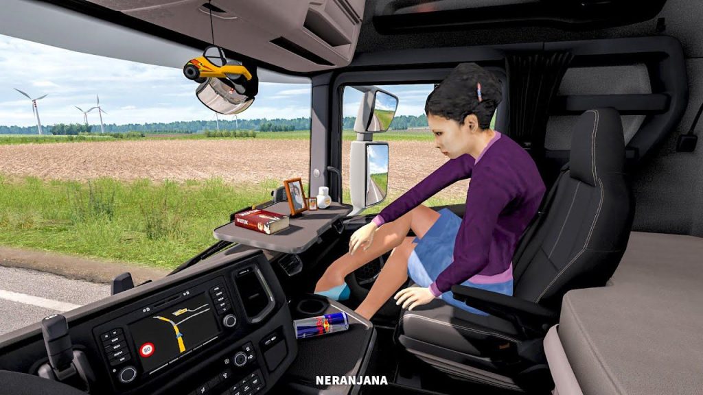 Animated Female Passenger In Truck With You V23 Ets 2 Mods Ets2 0855