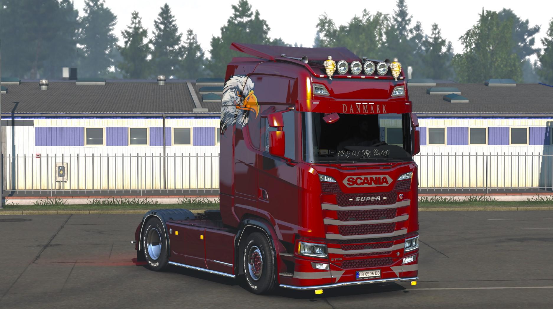 CHANGEABLE METALIC SKIN FOR SCANIA S HIGHT V1.0 - ETS 2 mods, Ets2 map