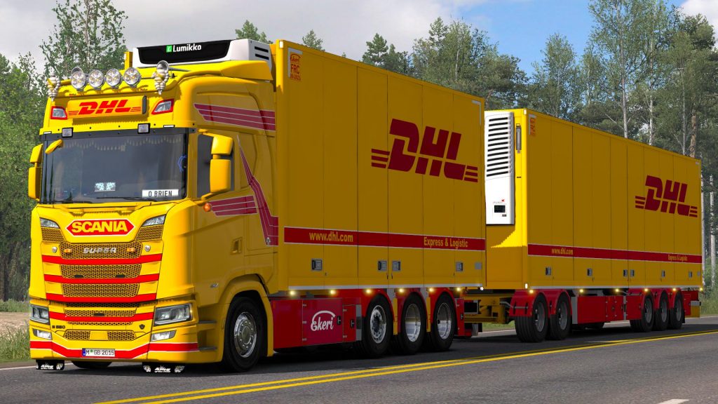 Dhl Tandem Skin For Scania S Ets Mods My Xxx Hot Girl