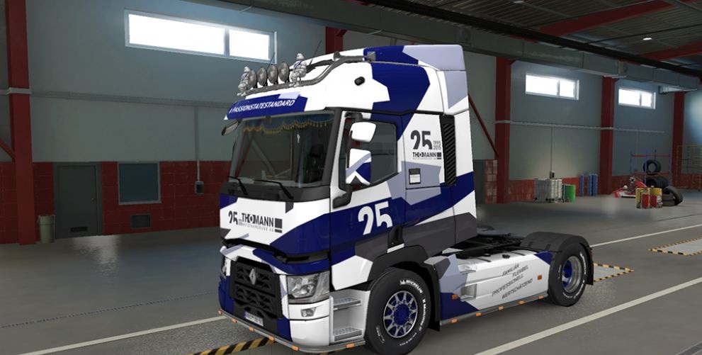 Renault T Range Thomann Skin Ets 2 Mods Ets2 Map Euro Truck Simulator 2 Mods Download