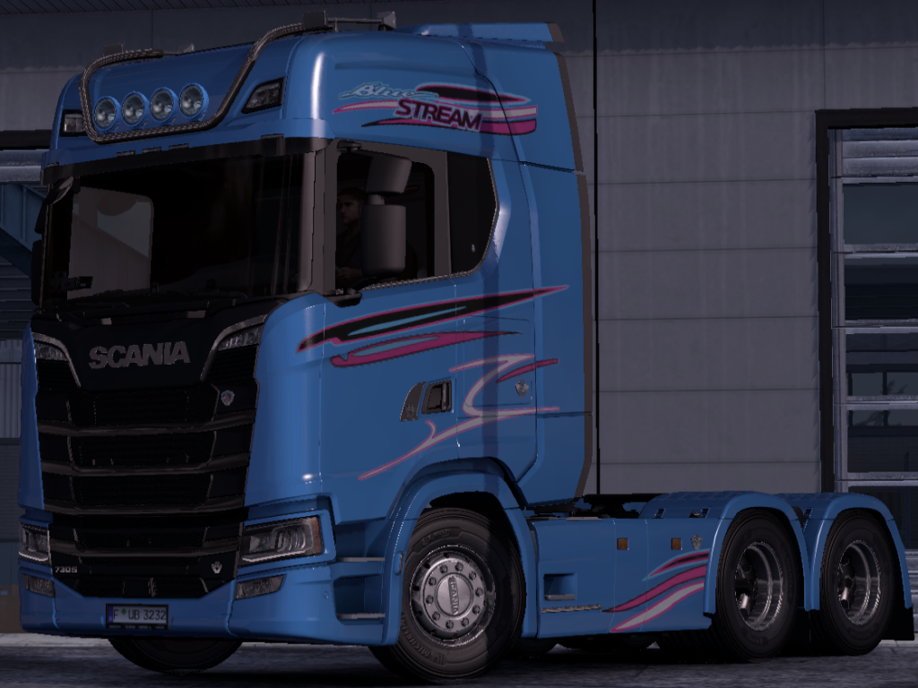 Blue Stream Skin For Scania Next Gen - ETS 2 mods, Ets2 map, Euro truck ...