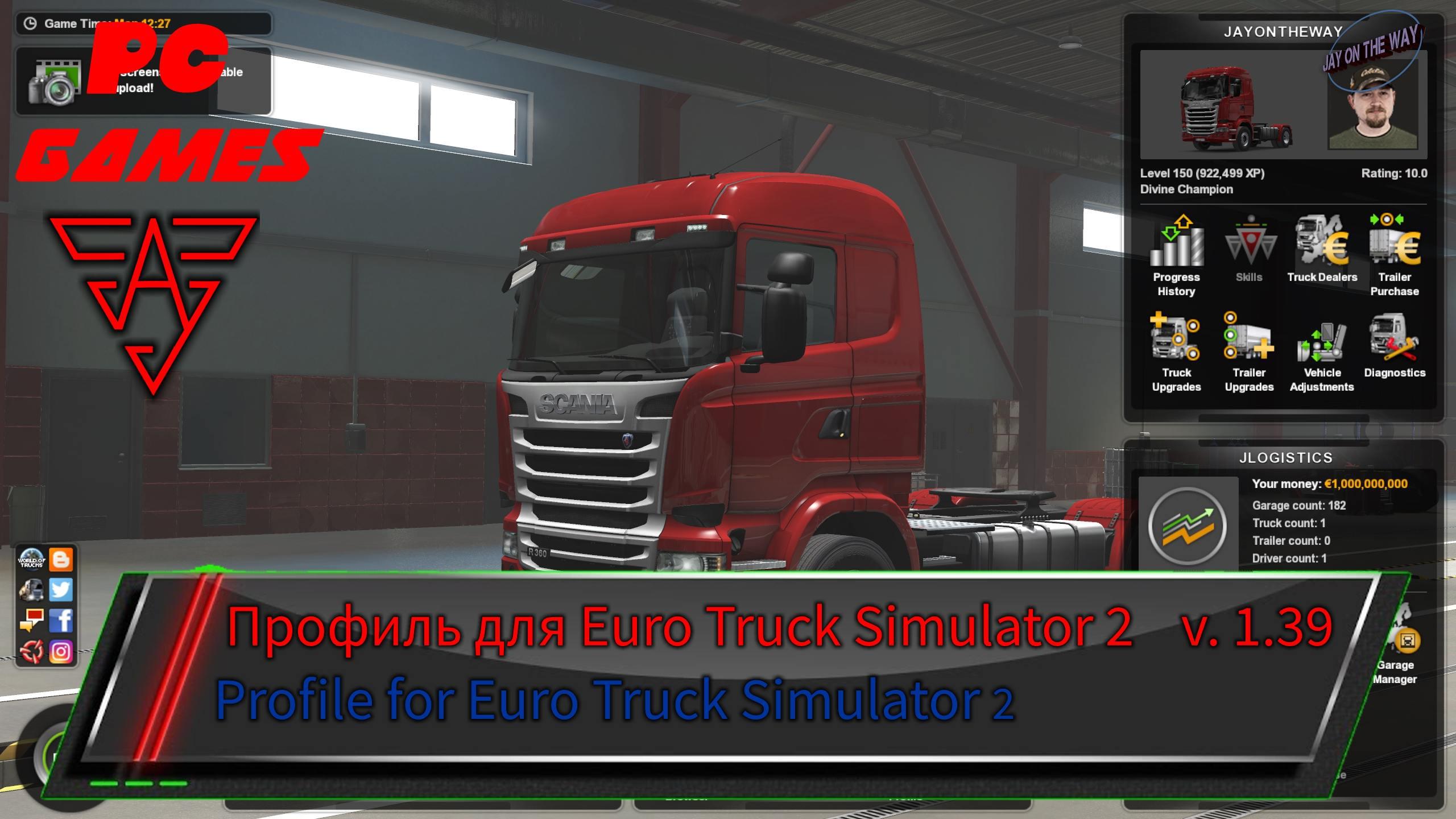 как скачать читы на деньги и уровень для euro truck simulator 2 фото 114