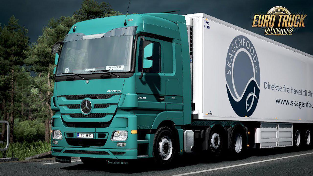 Mercedes Actros Mp3 Evr Engine Sound 1 39 Ets 2 Mods Ets2 Map Euro Truck Simulator 2 Mods Download