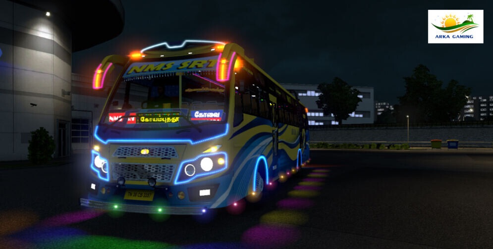 euro truck simulator 2 mega long bus