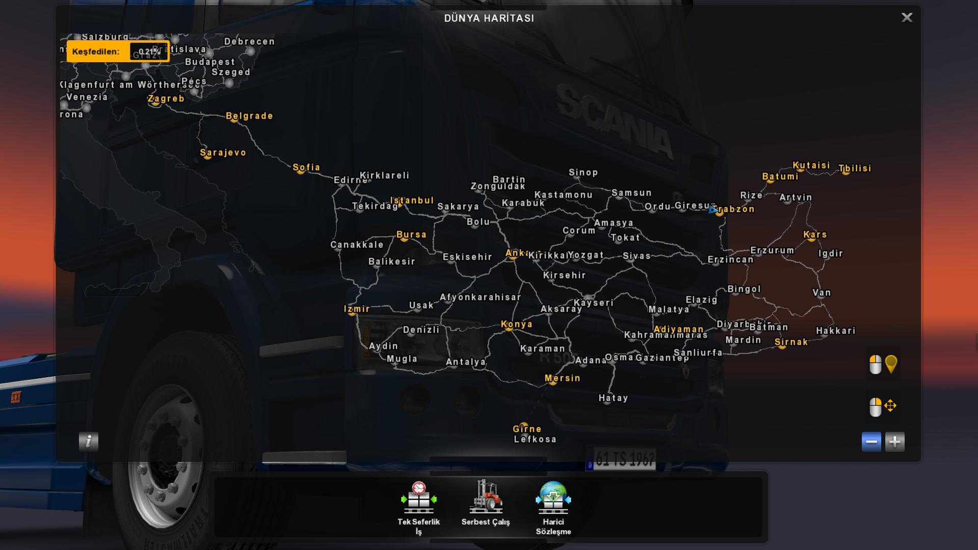 Euro truck simulator 3 карта