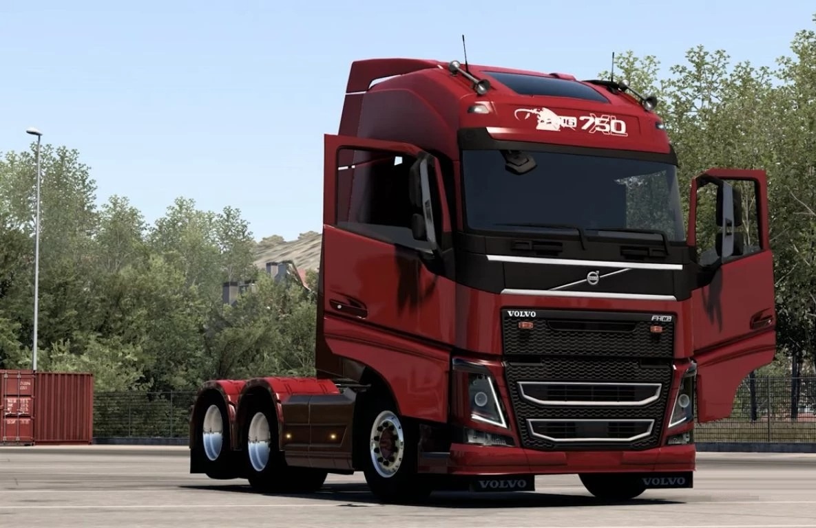 VOLVO ANIMATED DOORS ETS2 1.40.X ETS 2 mods, Ets2 map