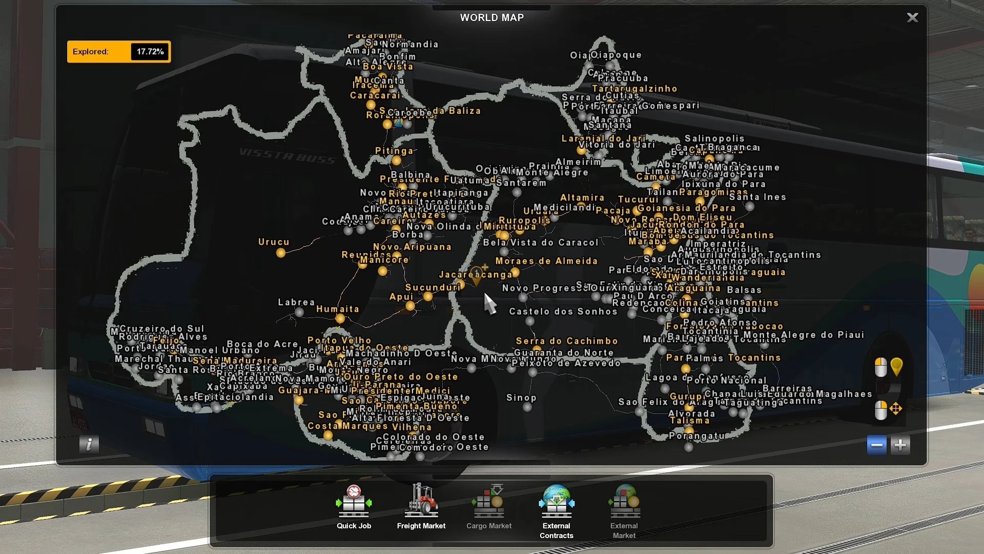 mapa brasil euro truck simulator 2