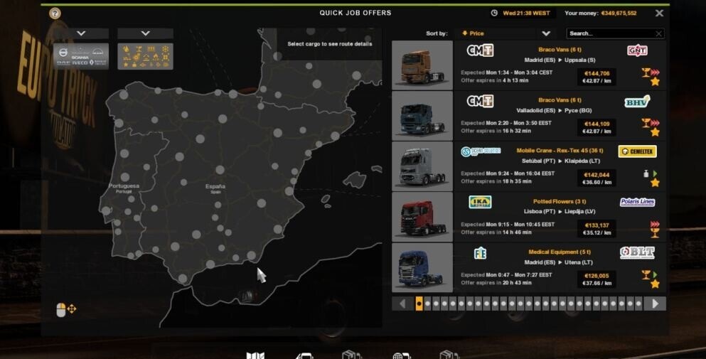 euro truck simulator 2 mods portugal map