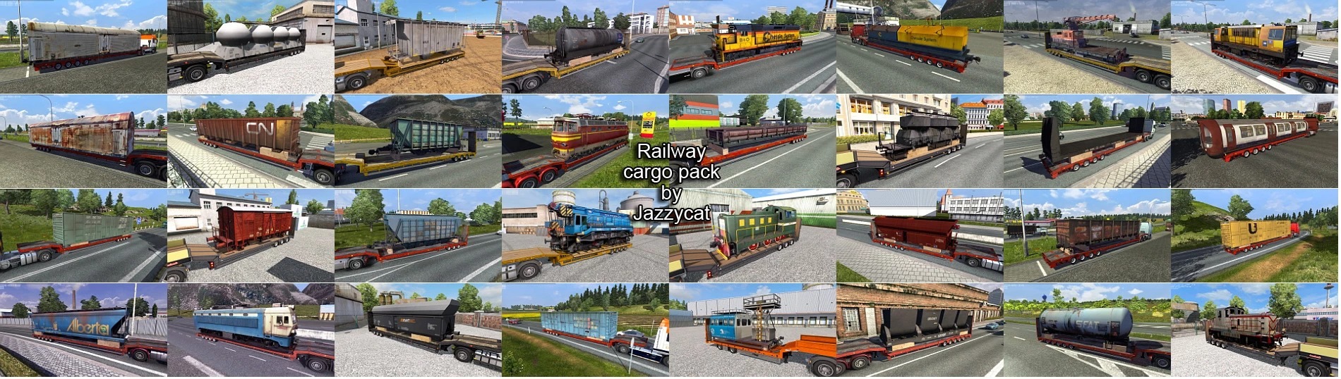 Техника 5 2. Мод Railway Cargo Pack. Railway Cargo Pack by Jazzycat. Евро трек симулятор 2 прицепы поезда. Етс 2 1.21.