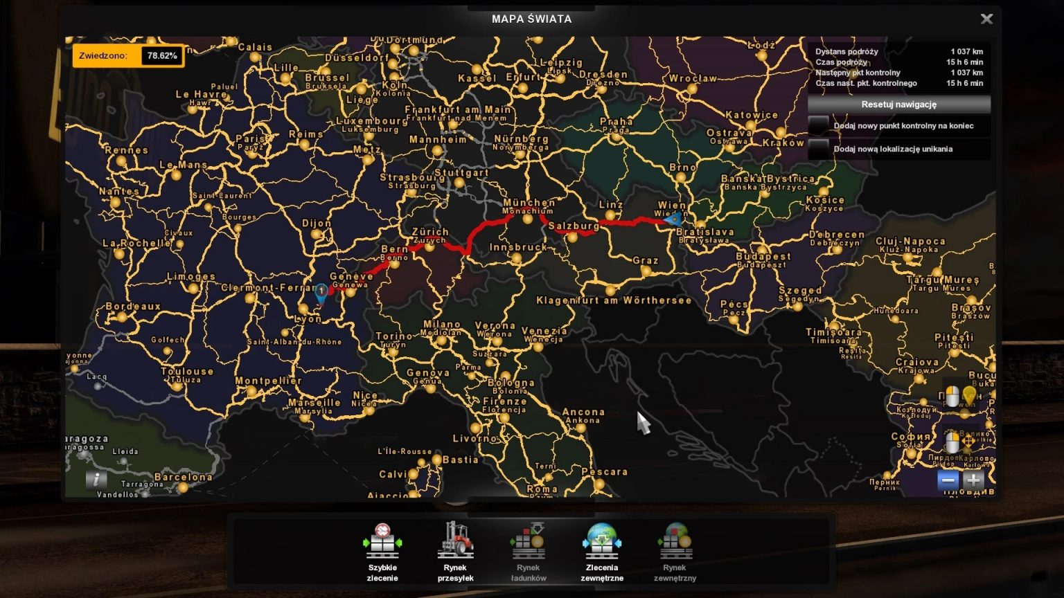 World Map Hd Ets Mods Ets Map Euro Truck Simulator Mods