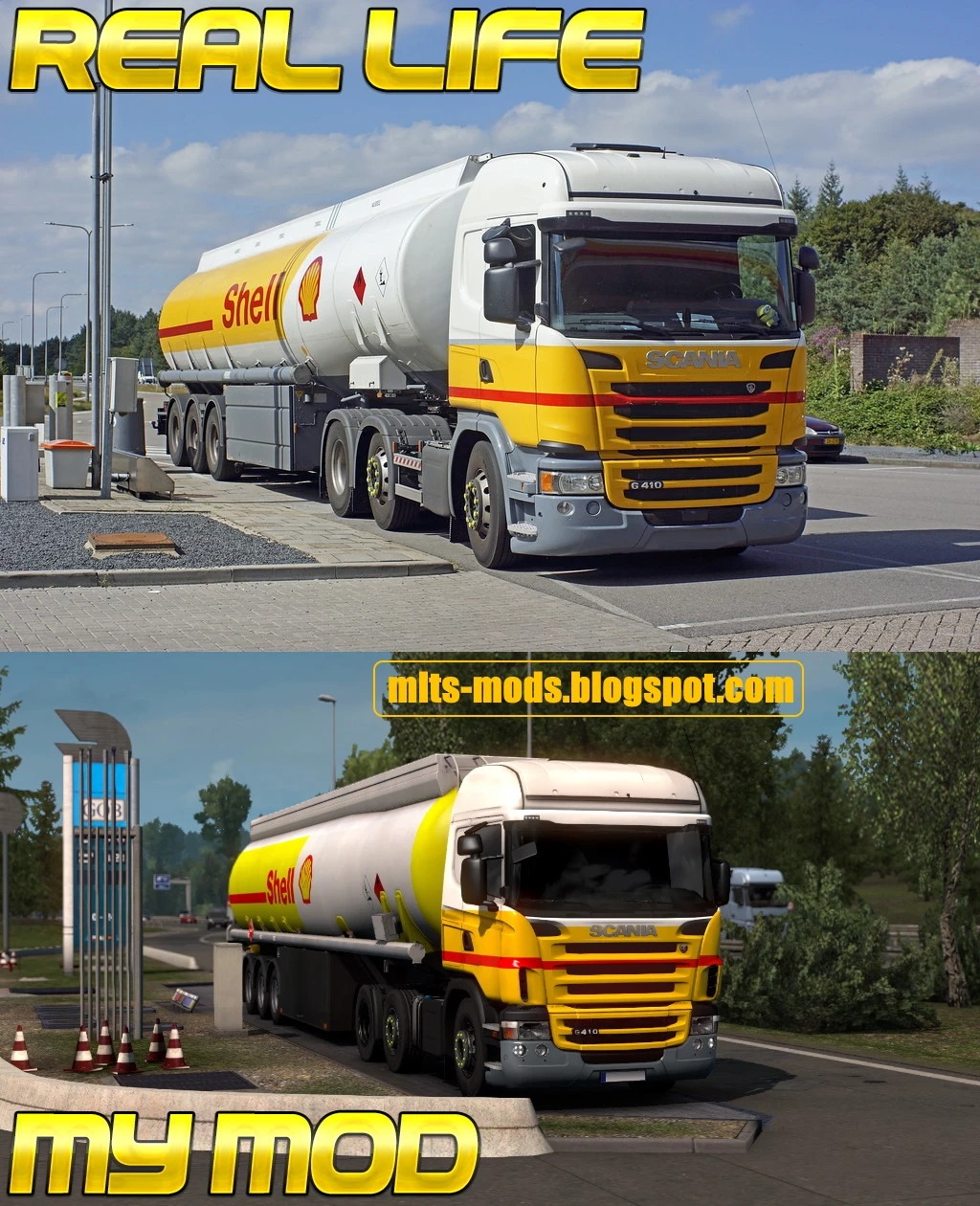 Rjl Scania And Fuel Cistern Shell Skin By Mlt V2 0 Ets 2 Mods Ets2 Map Euro Truck Simulator 2 Mods Download