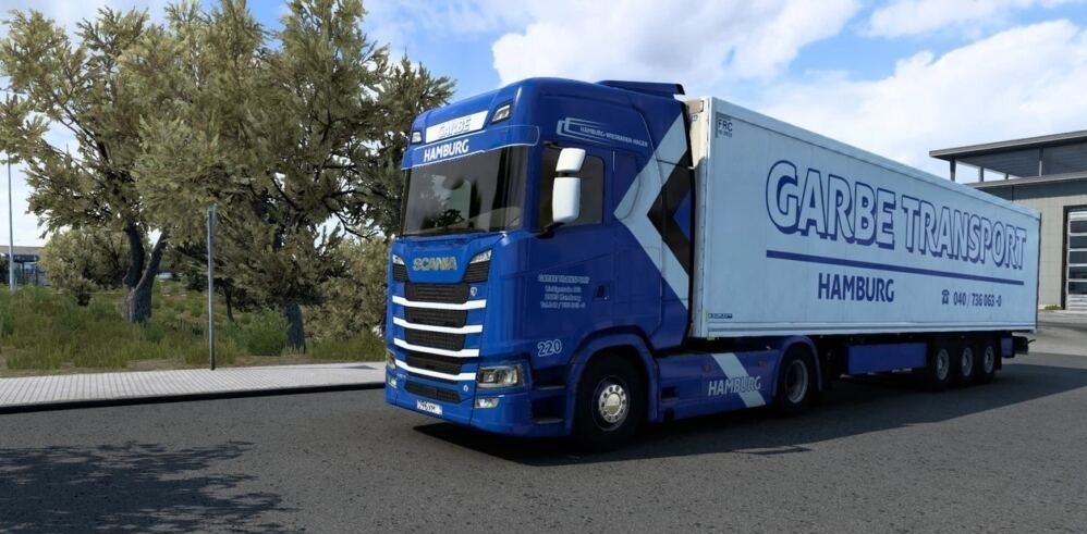 COMBO SKIN GARBE TRANSPORT HAMBURG V1.0 - ETS 2 mods, Ets2 map, Euro ...