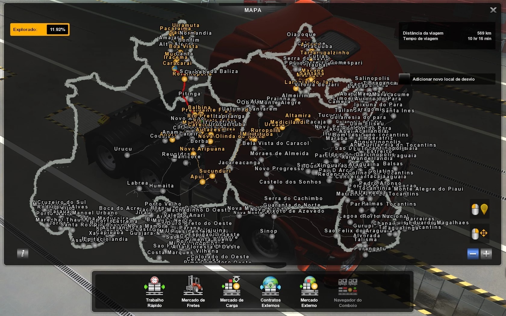 PROFILE MAPA NORTE BRASIL BY REINALDO SOUZA 5 5 1 41 ETS 2 Mods Ets2   Cover Profile Mapa Norte Brasil 3 