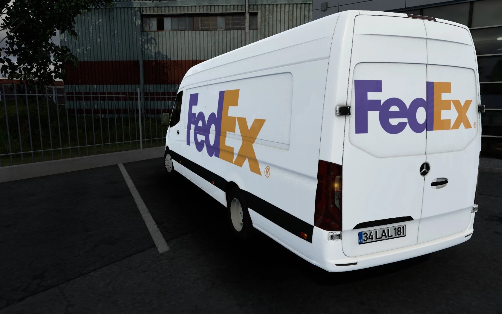 SKIN MERCEDESBENZ SPRINTER 2021 FEDEX 1.41 ETS 2 mods