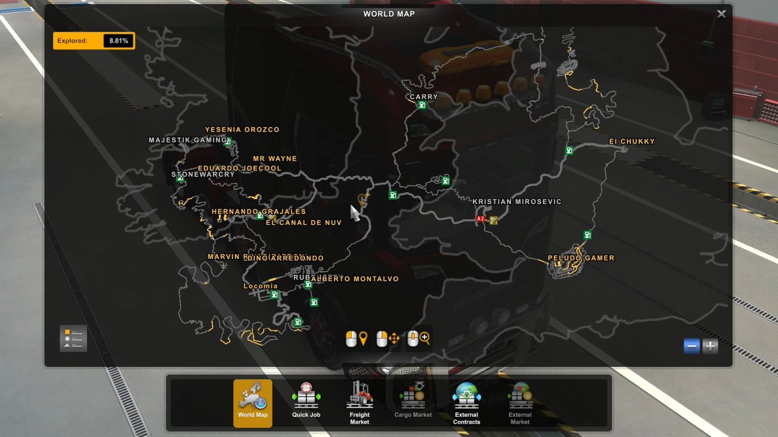 LOCOMIA MAP BY PERETTY SAVE GAME PROFILE ETS2 1.43 - ETS 2 mods, Ets2