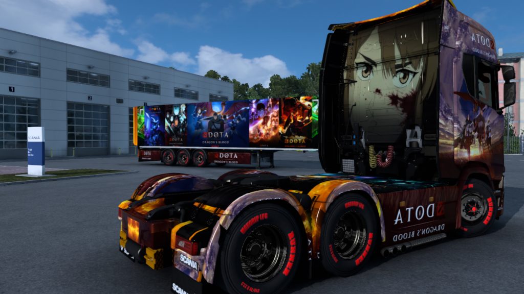 Dota Dragon S Blood Skin 1 44 Ets 2 Mods Ets2 Map Euro Truck Simulator 2 Mods Download