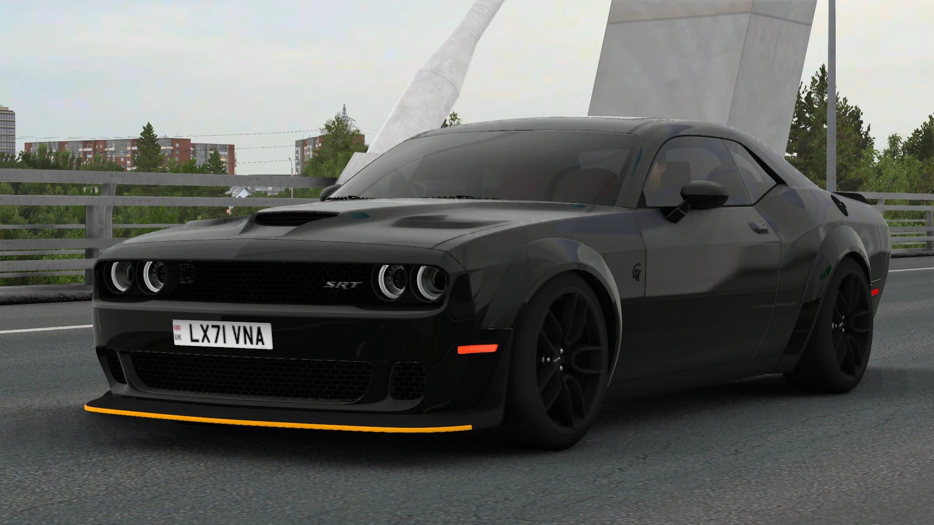 Dodge Challenger Hellcat 2020 белый на айфон