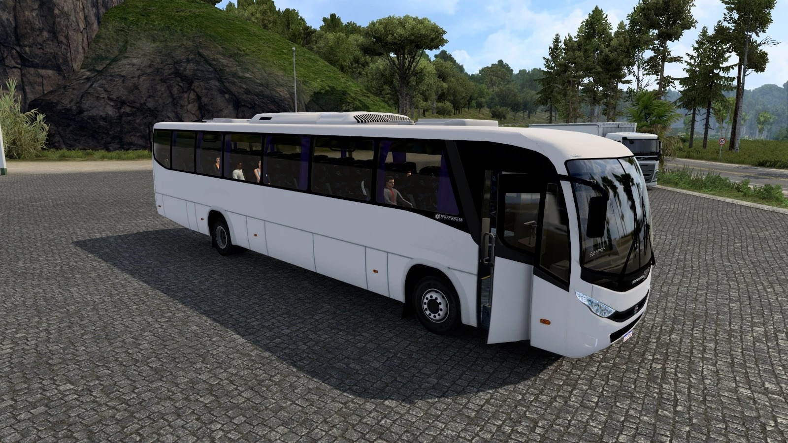 Моды mb 2. Автобус 2016-17 Marcopolo Paradiso. Bus Simulator 2022. Скания 47 м автобус.