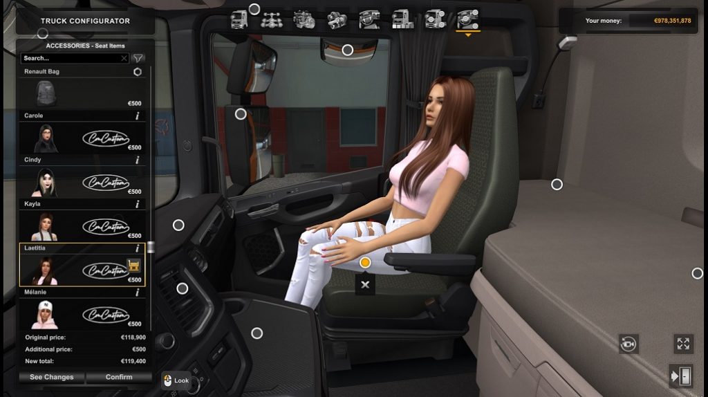 Girls Passenger By Chris Mursaat V10 145 Ets 2 Mods Ets2 Map Euro Truck Simulator 2 Mods