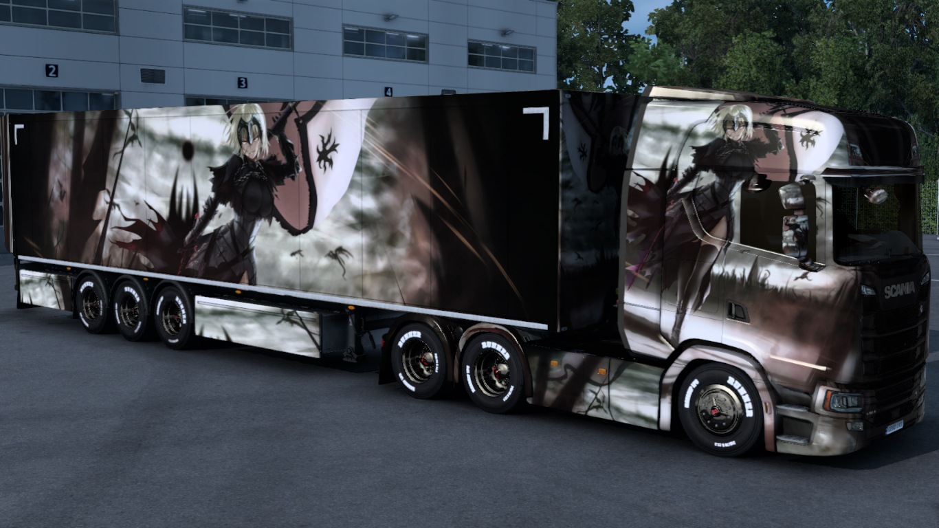 Fantasy Warrior Anime Skin - ETS 2 mods, Ets2 map, Euro truck simulator 2  mods download