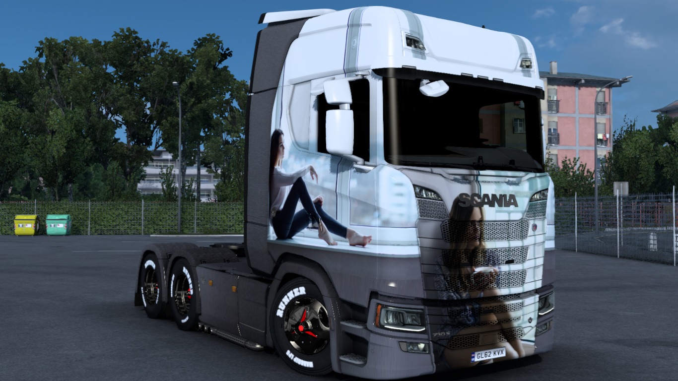 Scania T Longline Beautiful Girl Skin Ets2 Mods Hot Sex Picture