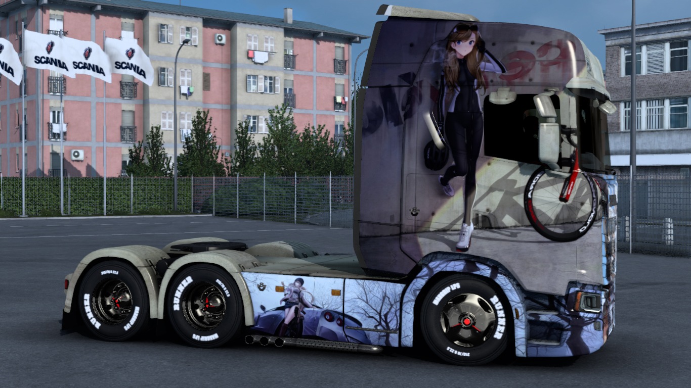 Anime Girl Skin - ETS 2 mods, Ets2 map, Euro truck simulator 2 mods download