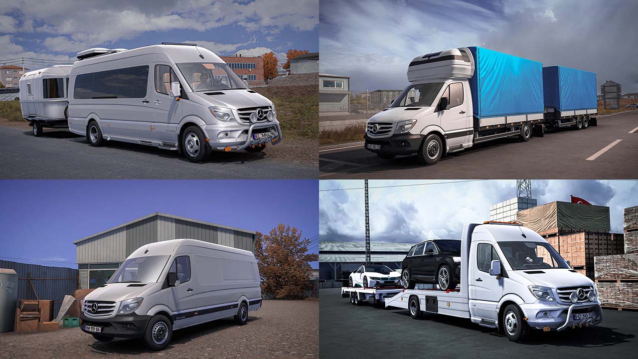 Mercedes Benz Sprinter 2019 with people