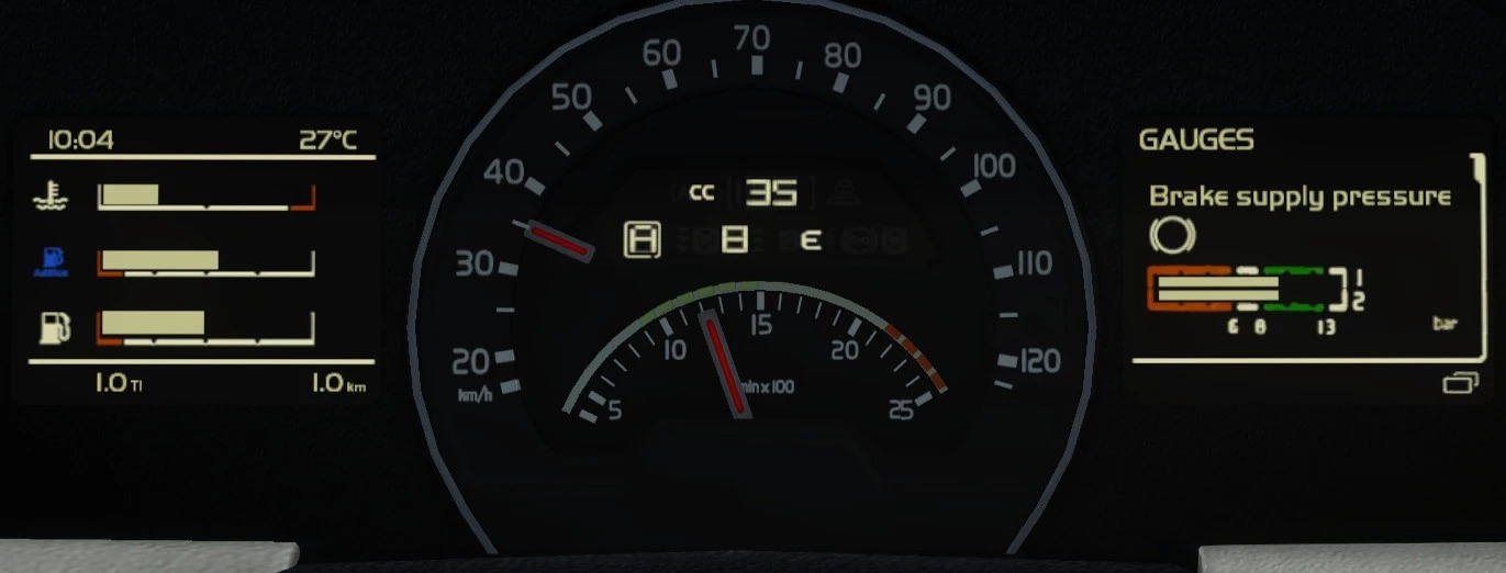 Volvo FH 2012 Realistic Dashboard Computer v1.50 - 1.55+ - ETS 2 mods ...