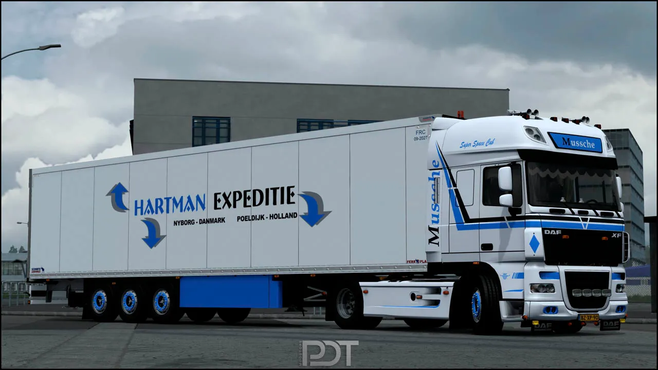 DAF XF 105 + Trailer “Mussche Transport” v5.0 1.60 thumbnail 2